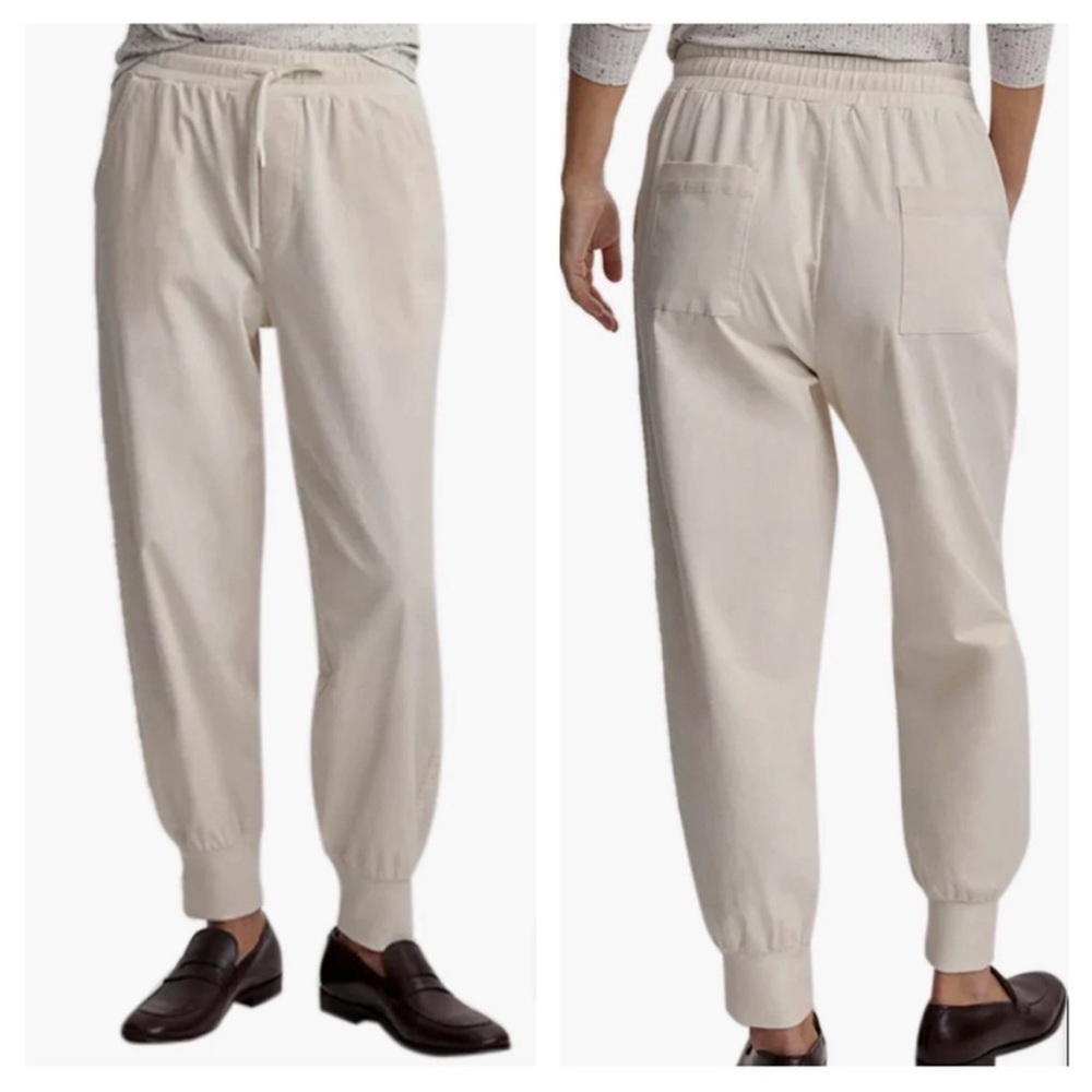 Varley Celita 27.5” Jogger Pants XL Soft Cotton Twill Ivory‎ White Relaxed Fit
